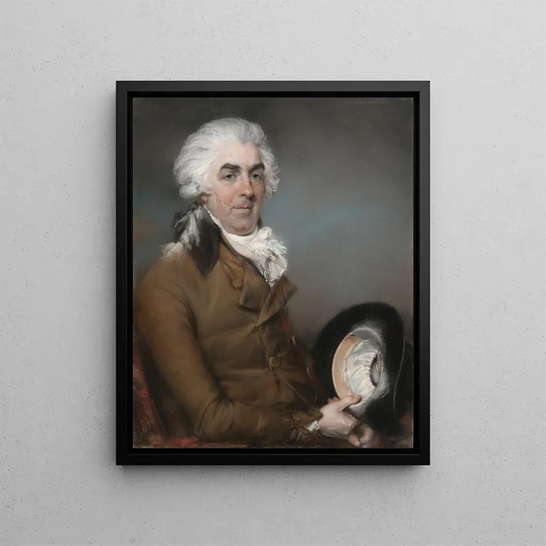 Portrait of George de Ligne Gregory (1740 - 1822) - John Russell — framed artwork on a wall