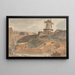 Liverpool painting, the windmill at the edge of the quarry - John Samuel Hayward — framed artwork on a wall