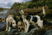 Hunting otter on the trail - John Sargent Noble — artwork view