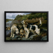 Hunting otter on the trail - John Sargent Noble — framed artwork on a wall