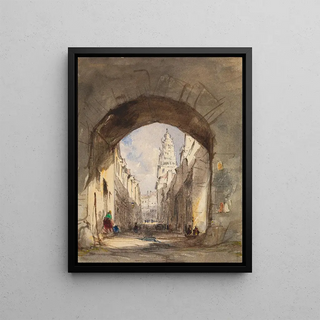 John Scarlett Davis - Street Scene in Calais.webp