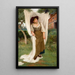 Laundress frightened by a blackbird - John Scott — framed artwork on a wall