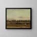 Excavation of the Regent's Canal with view of Marylebone Chapel - John Seguier — framed artwork on a wall