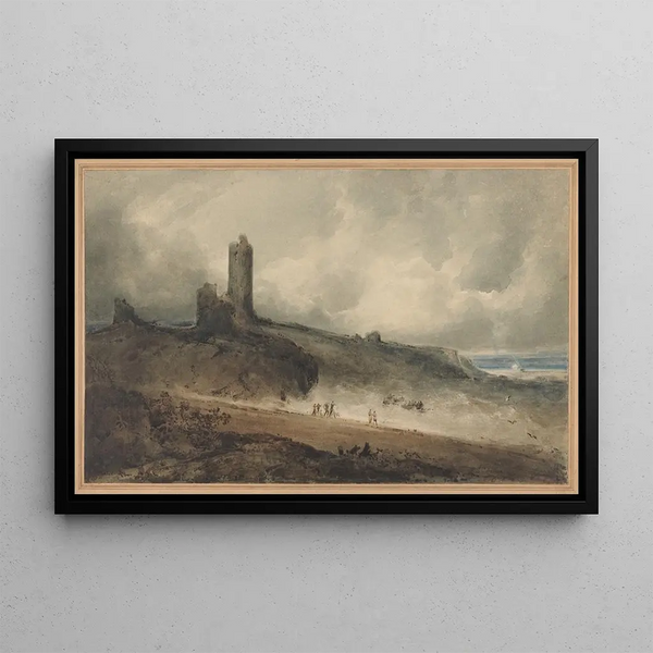 Château d'Aberystwyth - John Sell Cotman — framed artwork on a wall