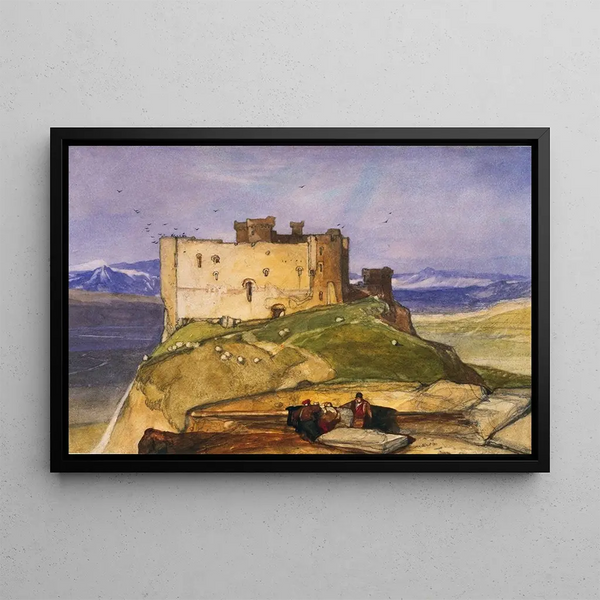 Château de Harlech - John Sell Cotman — framed artwork on a wall