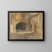 the Entrance to the Chapel of Jesus, Norwich Cathedral - John Sell Cotman — framed artwork on a wall