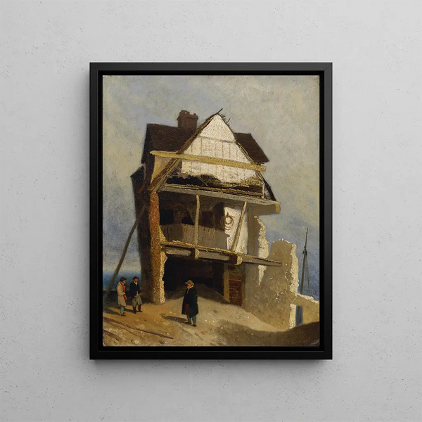 House in Ruins - John Sell Cotman — framed artwork on a wall