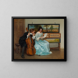 L'intervalle - John Seymour Lucas — framed artwork on a wall