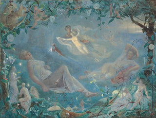 Titania endormie, scène de Songe d'une nuit d'été, acte II, scène ii - John Simmons — artwork view