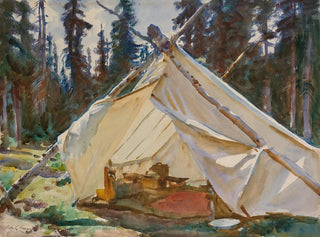 A Tent in the Rockies - John Singer Sargent — artwork view
