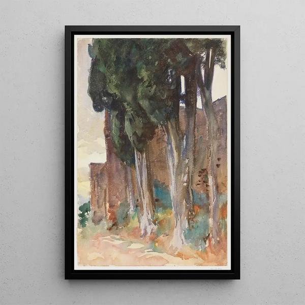 Alhambra Grenade - John Singer Sargent — framed artwork on a wall