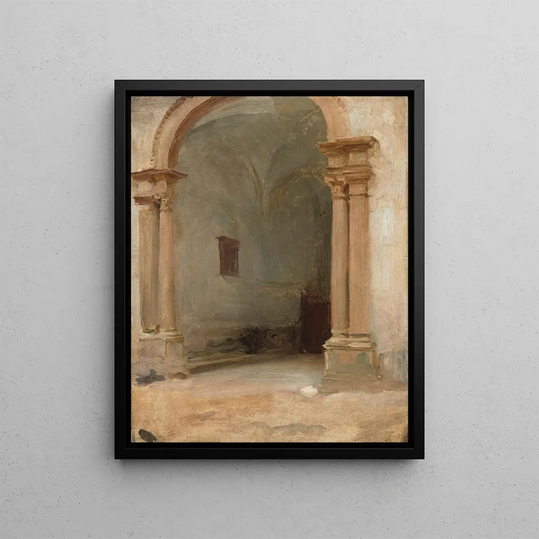 a painting Une arche - John Singer Sargent — framed artwork on a wall