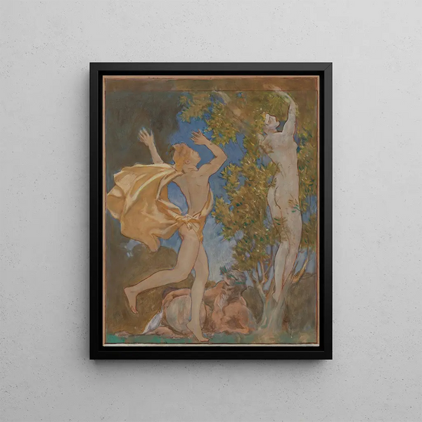 Apollon et Daphné - John Singer Sargent — framed artwork on a wall