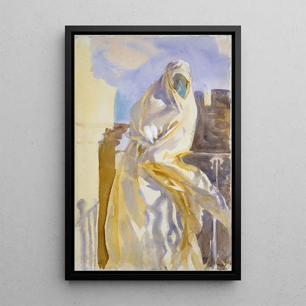 Woman Arab - John Singer Sargent — framed artwork on a wall