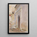 Curved Door Painting - John Singer Sargent — framed artwork on a wall
