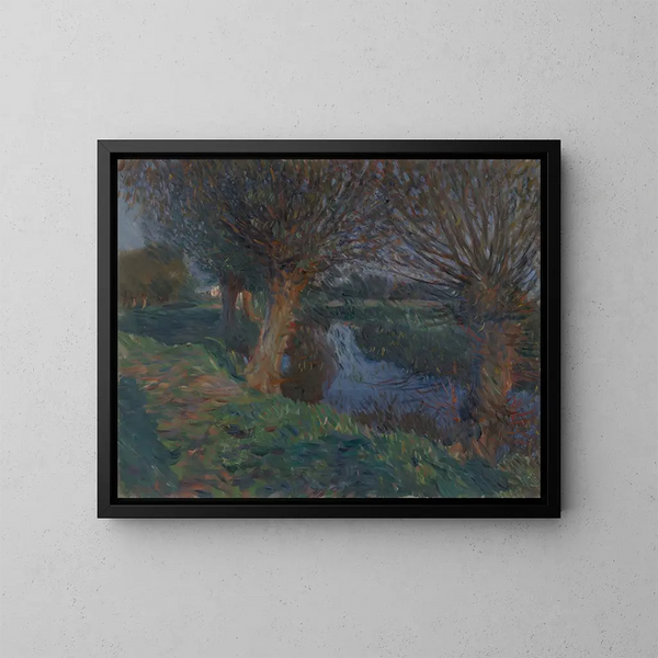 À Calcot - John Singer Sargent — framed artwork on a wall