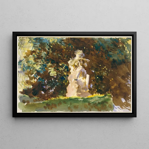 Garden of Boboli, Florence - John Singer Sargent — framed artwork on a wall