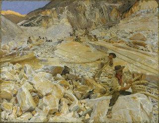 Descendre le marbre des carrières à Carrara - John Singer Sargent — artwork view