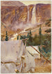 Campement et cascade - John Singer Sargent — artwork view