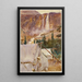 Campement et cascade - John Singer Sargent — framed artwork on a wall