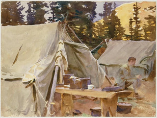 Camp at O'Hara Lake - John Singer Sargent — artwork view