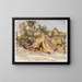 Camp with ambulance - John Singer Sargent — framed artwork on a wall
