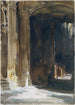 Interior Cathedral Painting - John Singer Sargent — artwork view