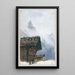 Chalets Mürren - John Singer Sargent — framed artwork on a wall