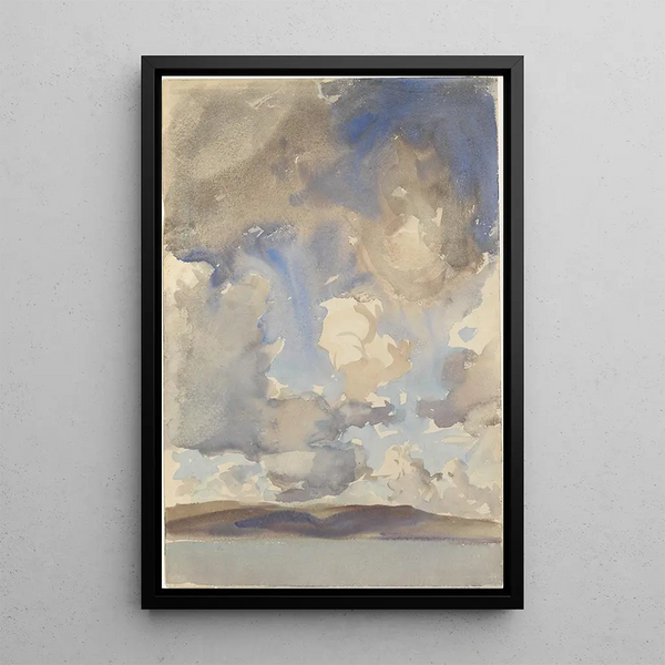 Cloud Painting - John Singer Sargent — framed artwork on a wall