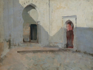 Interior Cour Painting in Tétouan, Morocco - John Singer Sargent — artwork view