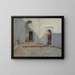 Interior Cour Painting in Tétouan, Morocco - John Singer Sargent — framed artwork on a wall