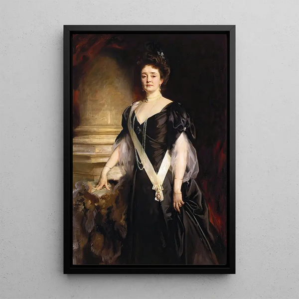 Duchess Louise Margaret of Connaught 1860-1917 née Princess of Prussia - John Singer Sargent — framed artwork on a wall