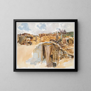 Shelter of Fortune - John Singer Sargent — framed artwork on a wall