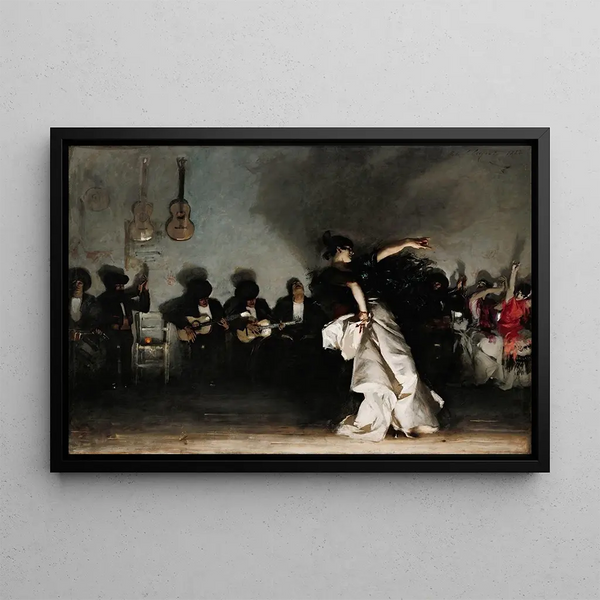 El Jaleo - John Singer Sargent — framed artwork on a wall
