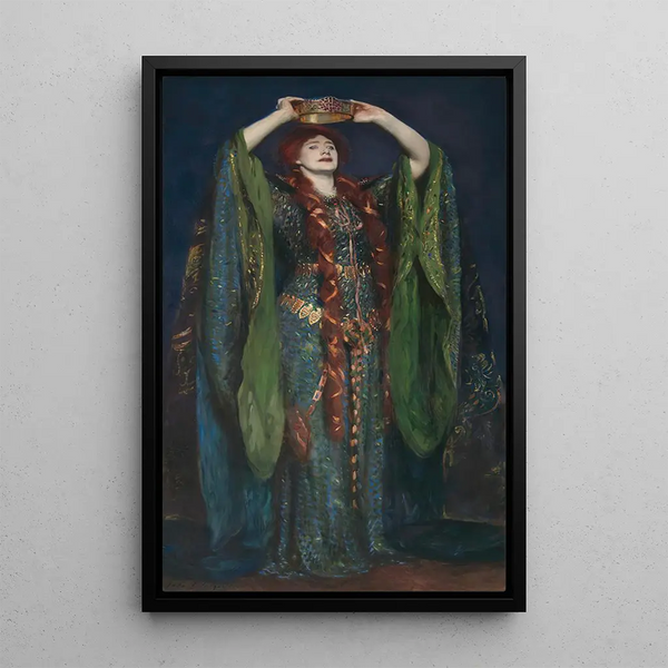 Ellen Terry as Lady Macbeth - John Singer Sargent — framed artwork on a wall