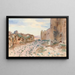 Route de la forteresse et rochers - John Singer Sargent — framed artwork on a wall