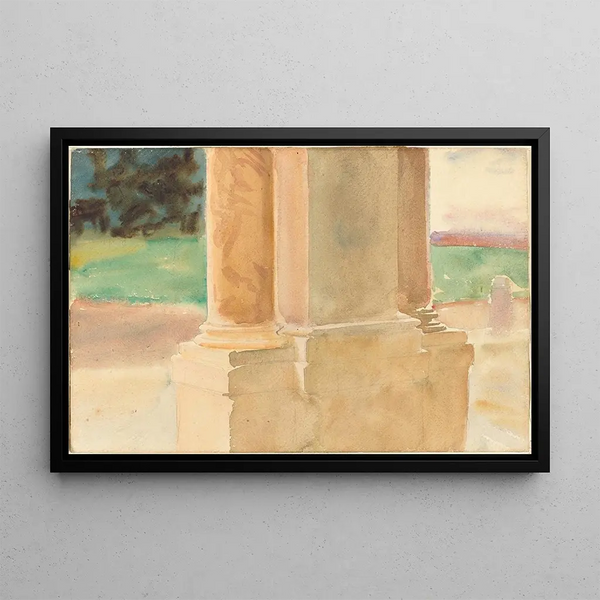 Frascati Architectural Study - John Singer Sargent — framed artwork on a wall