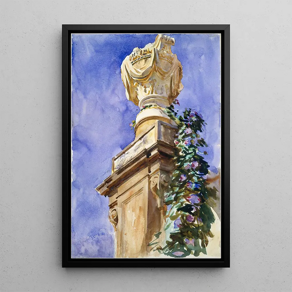 Garden near Lucca - John Singer Sargent — framed artwork on a wall