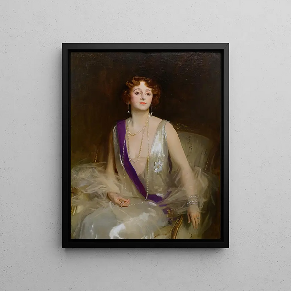 Grace Elvina Marquise Curzon de Kedleston - John Singer Sargent — framed artwork on a wall