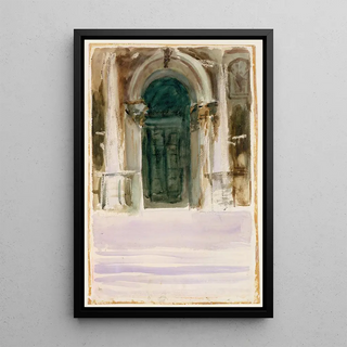 John Singer Sargent - Green Door Santa Maria della Salute.webp