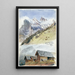 Gspaltenhorn Mürren - John Singer Sargent — framed artwork on a wall