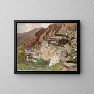 In the Simplon Valley - John Singer Sargent — framed artwork on a wall