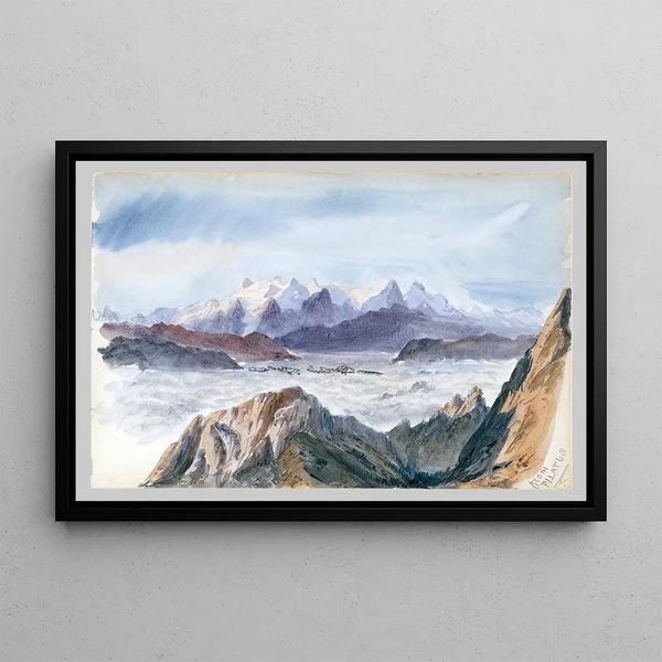 Iselle from Mount Pilatus - John Singer Sargent — framed artwork on a wall