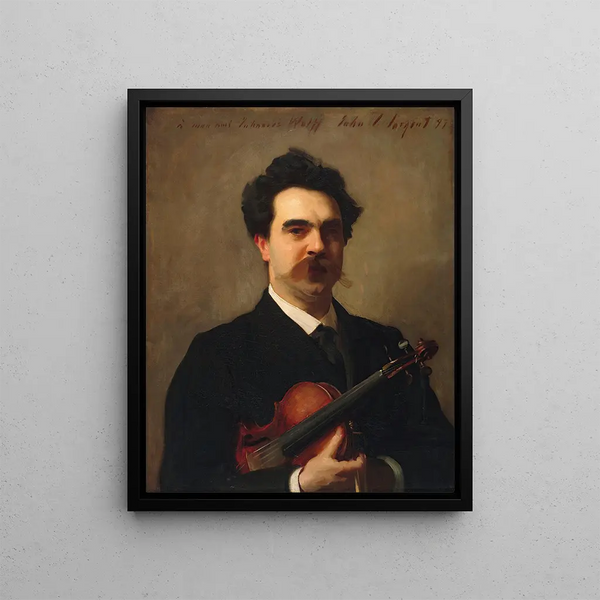 Johannes Wolff 1861-1931 Dutch violinist - John Singer Sargent — framed artwork on a wall