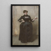 Lady with the Rose Charlotte Louise Burckhardt - John Singer Sargent — framed artwork on a wall