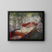Dame et enfant endormis dans une barque sous les saules - John Singer Sargent — framed artwork on a wall