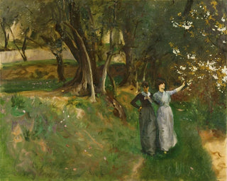 Landscape with Women in the Foreground - John Singer Sargent — artwork view