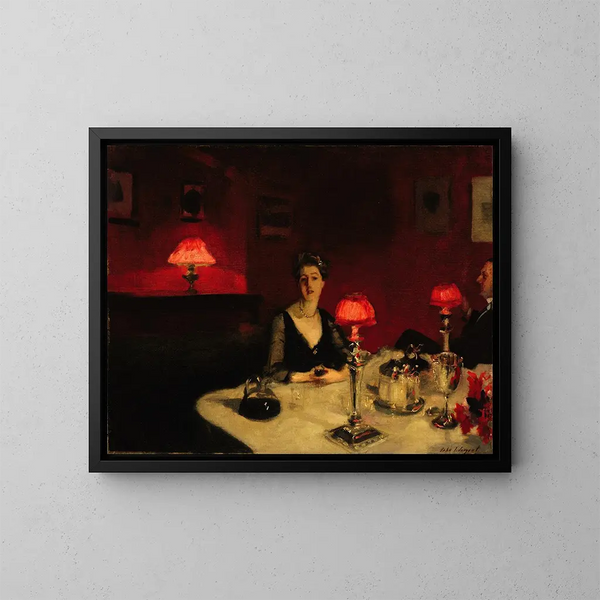 The Glass of Port - John Singer Sargent — framed artwork on a wall