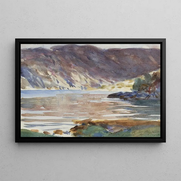 Loch Moidart Painting - John Singer Sargent — framed artwork on a wall