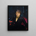 Madame Errazuriz ou La Dame en noir - John Singer Sargent — framed artwork on a wall